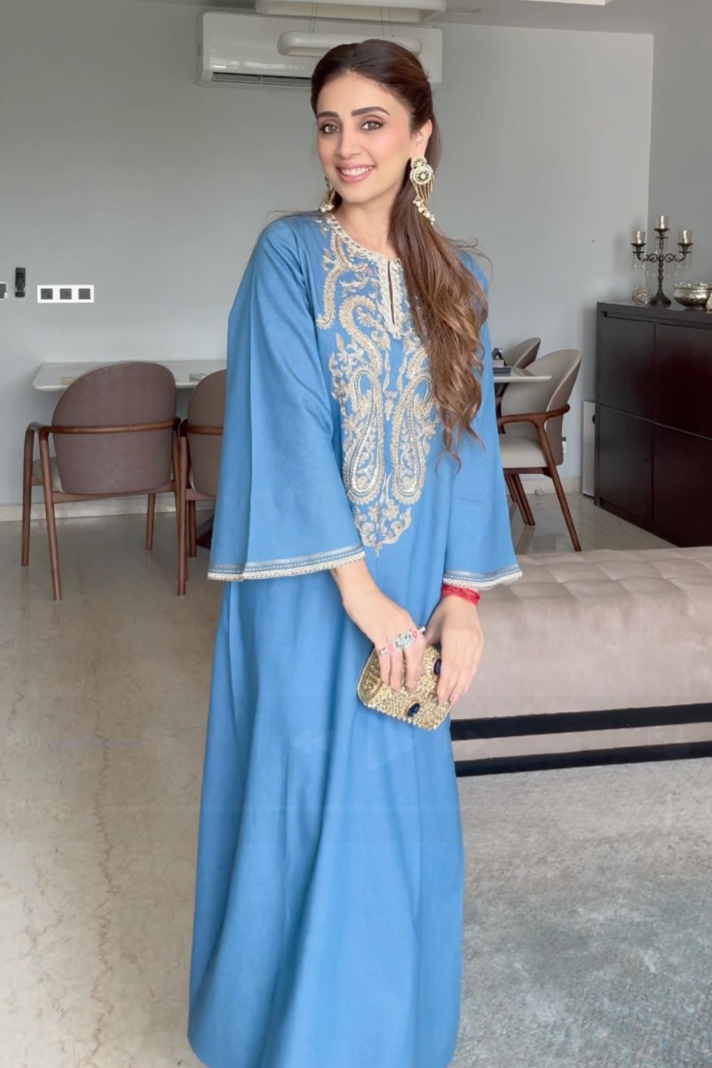 Deepankshi Hooja In Our Azura Embroidered Kaftan