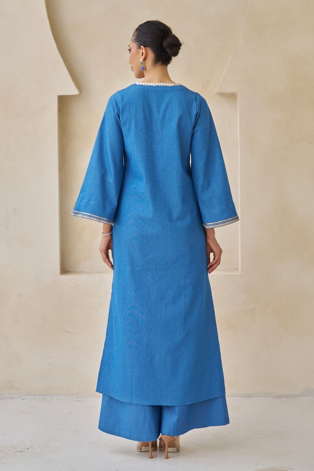 Azura Embroidered Kaftan With Pants Set