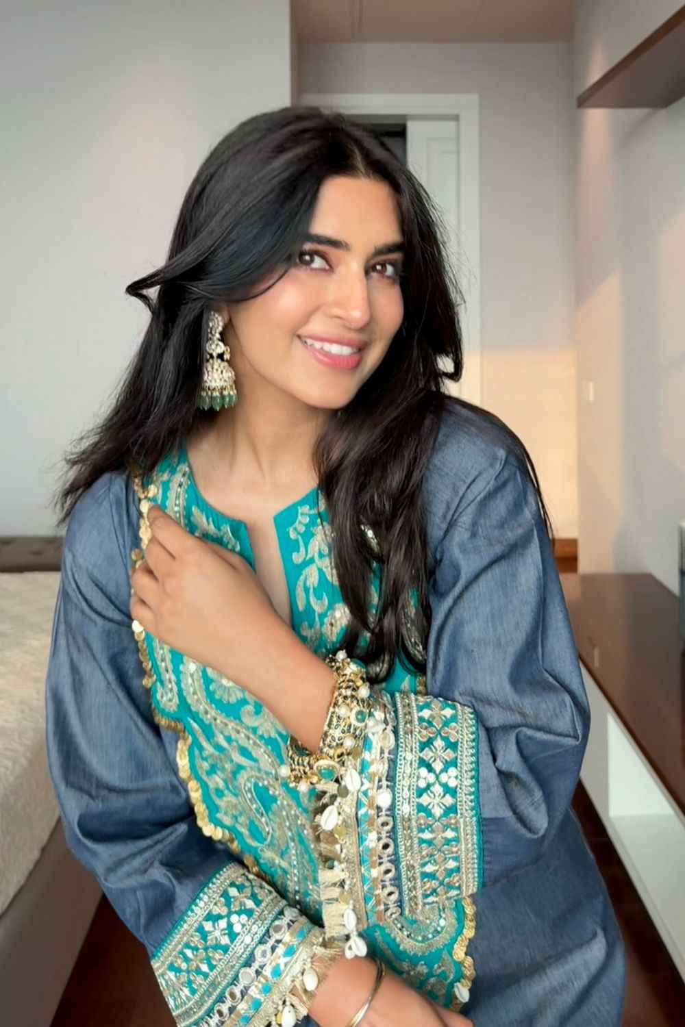 Bhavdeep Kaur In Our Darya Kaftan Set