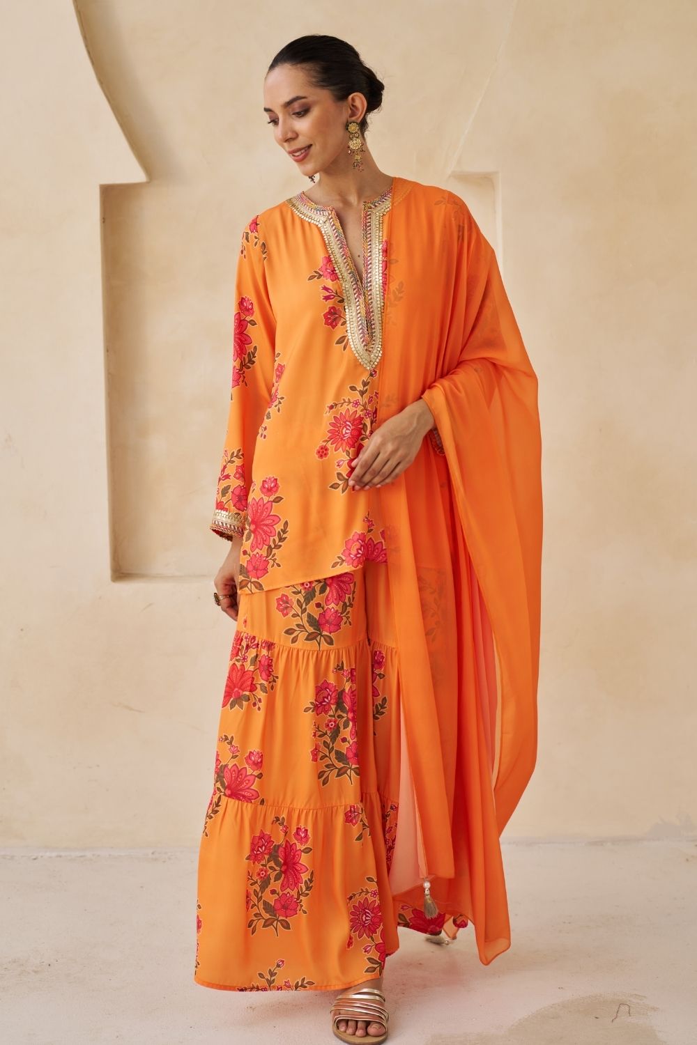 Tapti Sharara Set With Dupatta