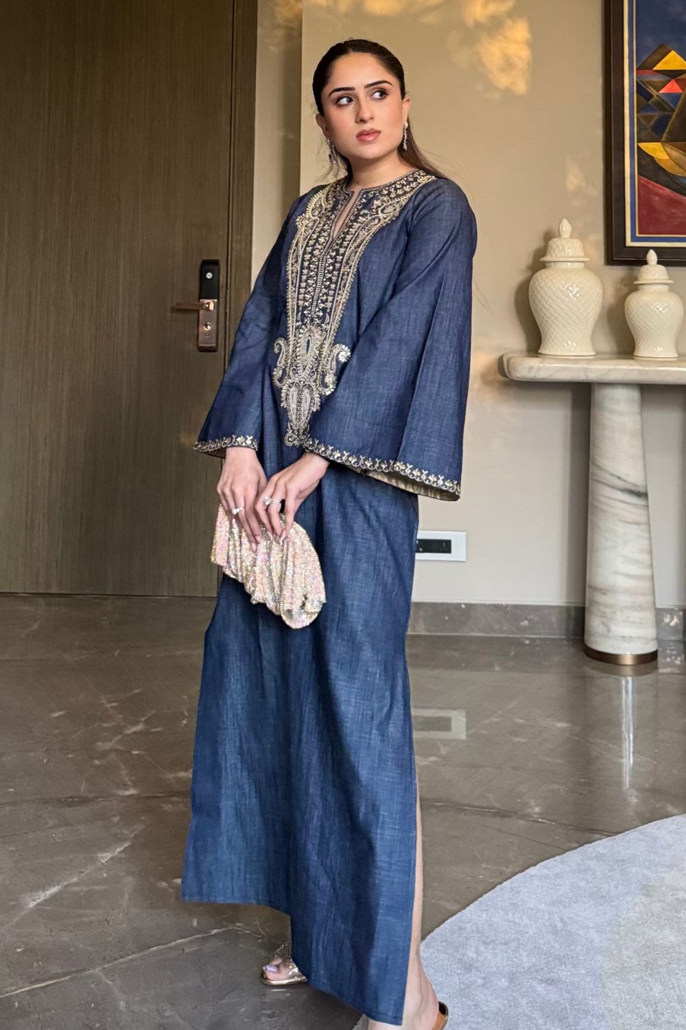 Nikita Vasdev In Our Nova Embroidered Kaftan