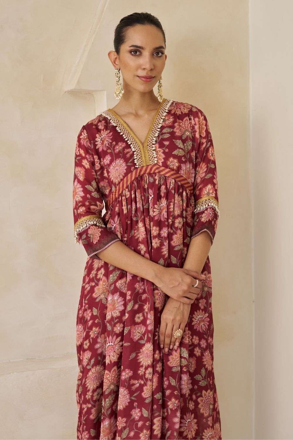 Laya Three Piece Set With Dupatta