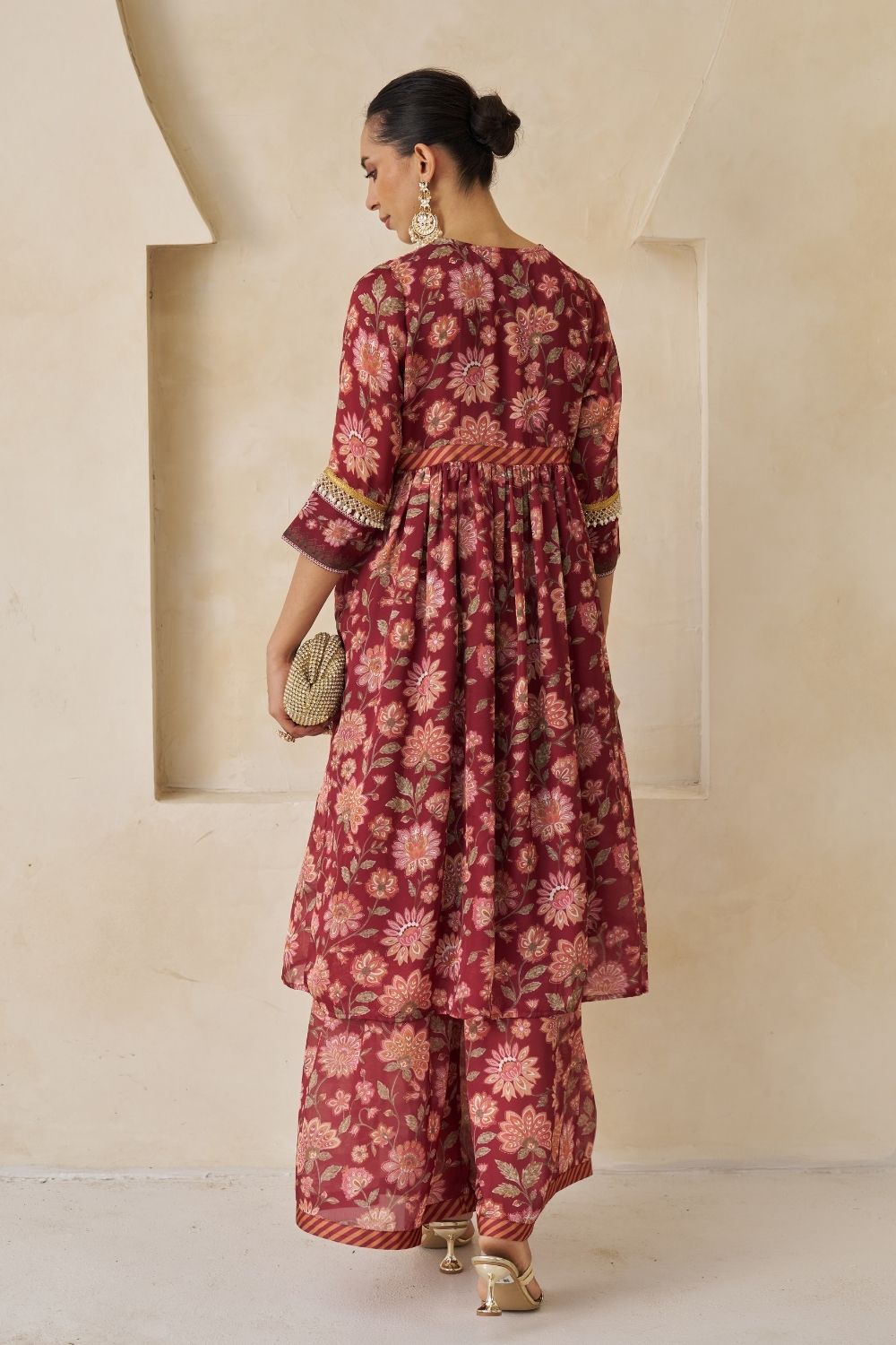 Laya Three Piece Set With Dupatta