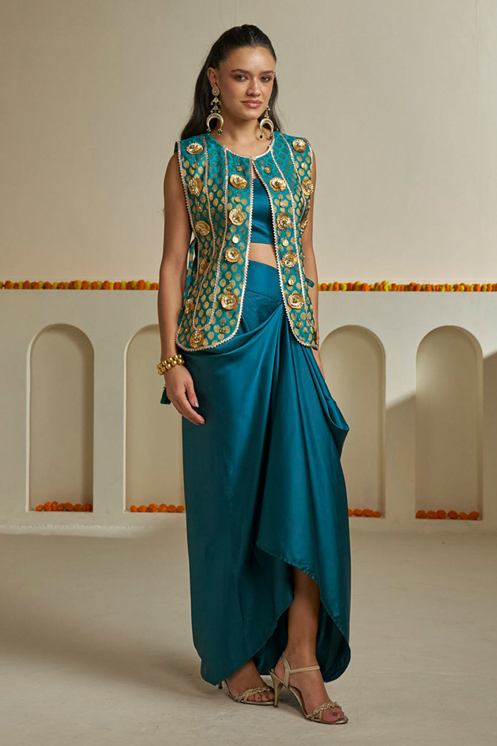 Preeto Jacket & Skirt Set