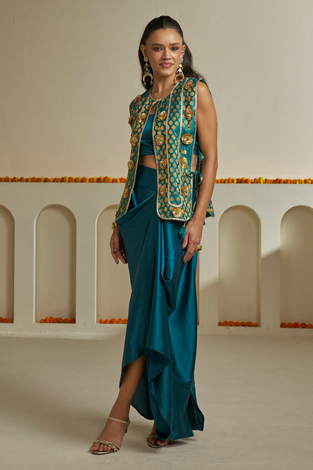 Preeto Jacket & Skirt Set
