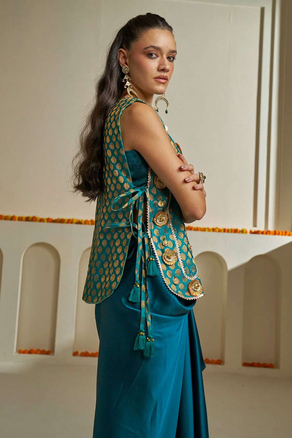 Preeto Jacket & Skirt Set