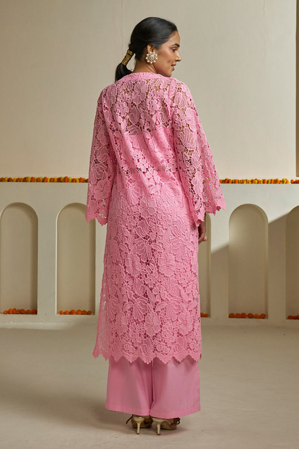 Gulnaz Lace Kurta Set