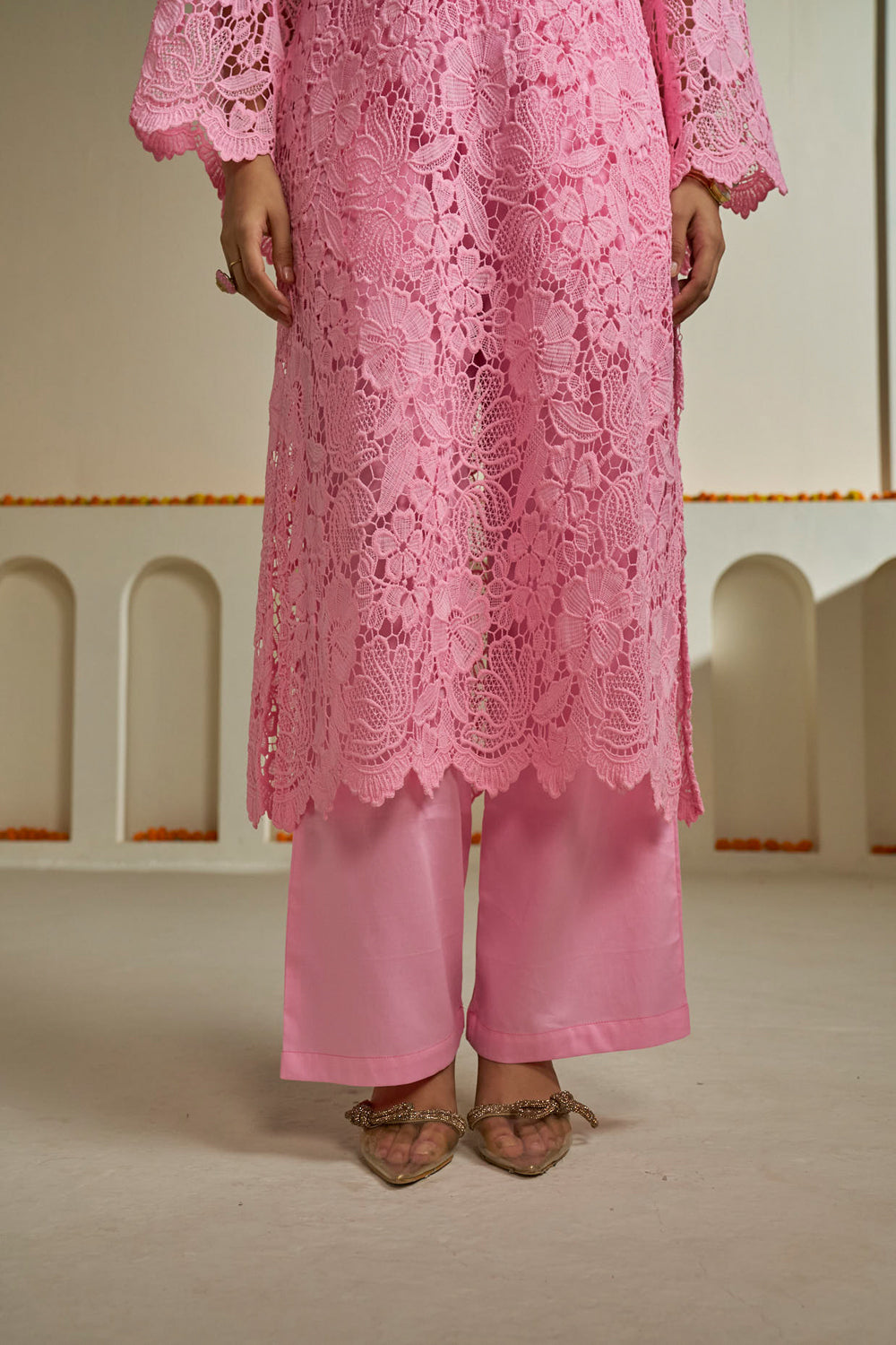 Gulnaz Lace Kurta Set