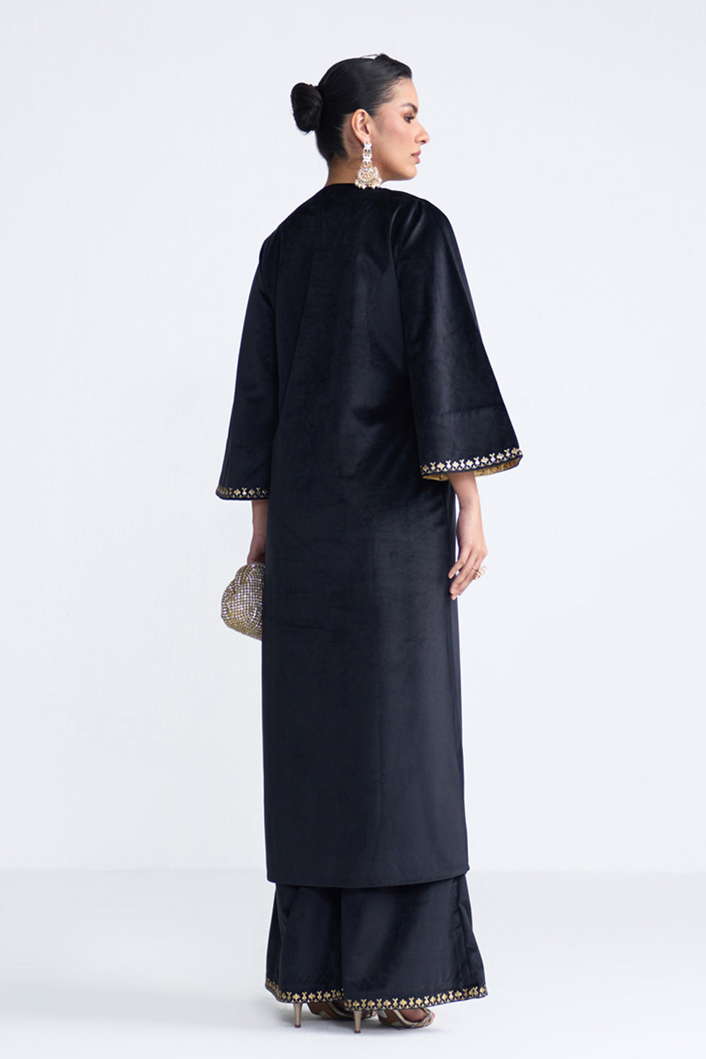 Nova Black Kaftan Set