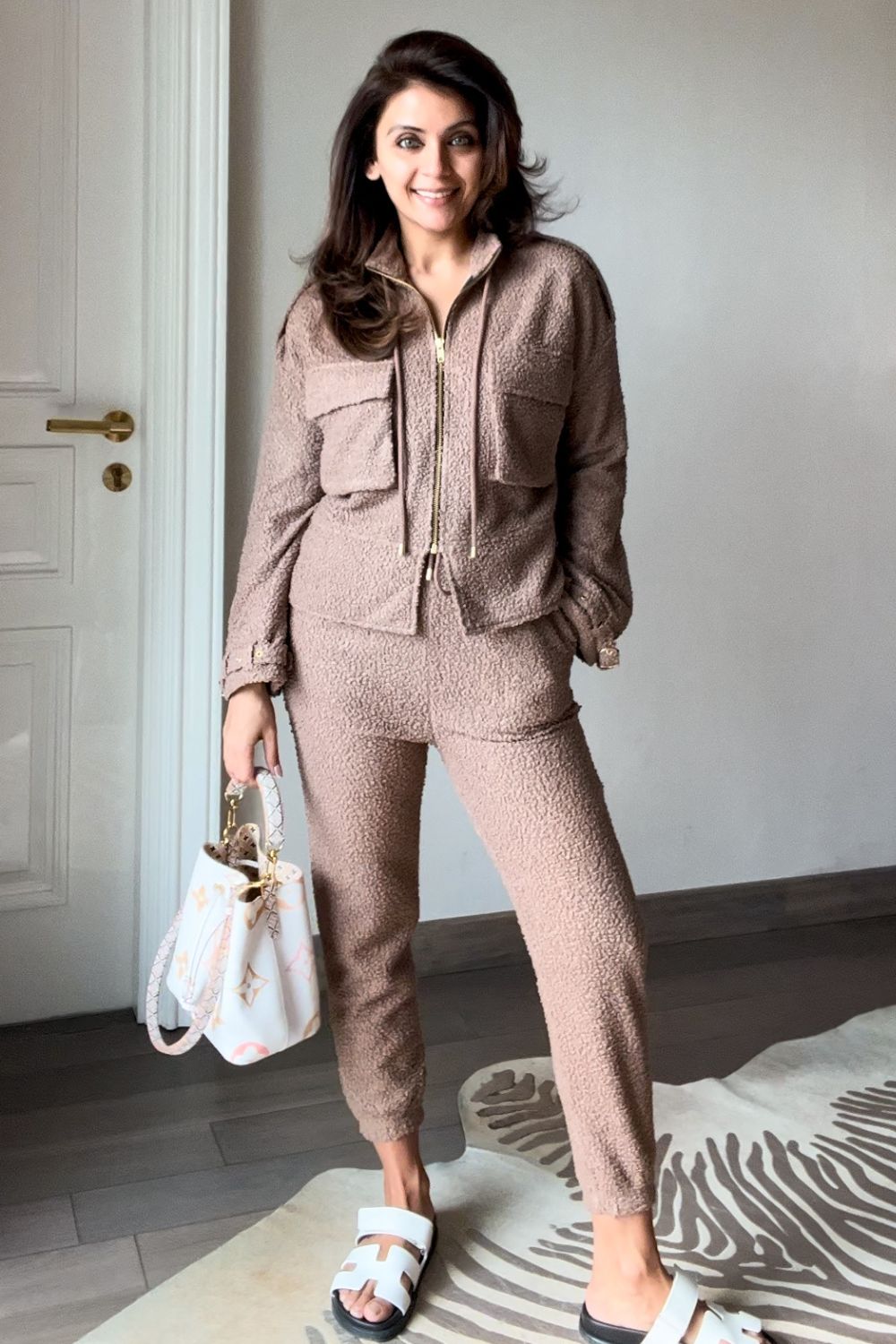 Nriti Shah In Our Taupe Co-ord Set