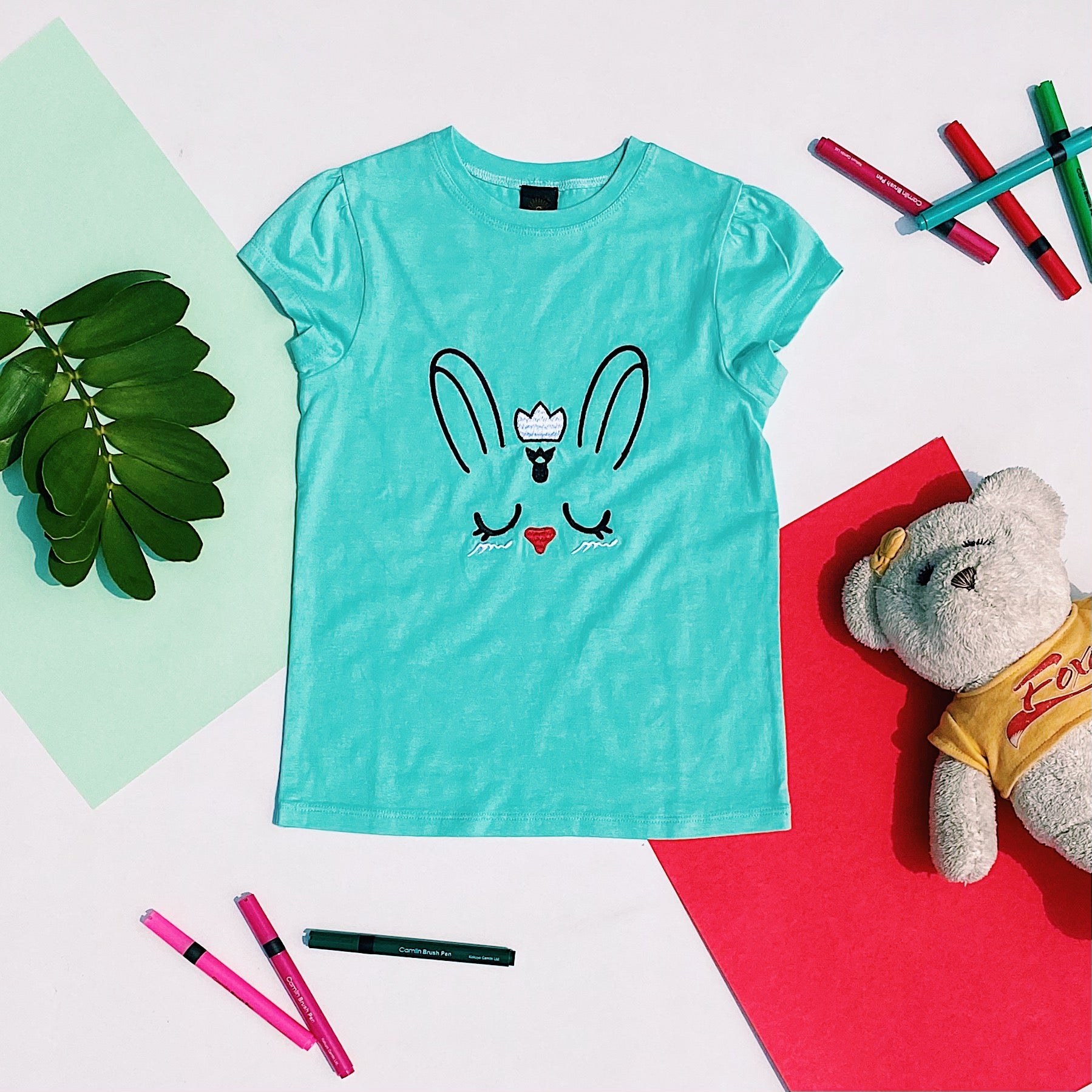 EMBROIDERED  BUNNY T-SHIRT